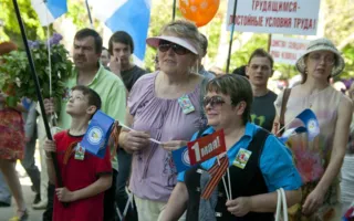 Первомайская демонстрация трудящихся в Севастополе