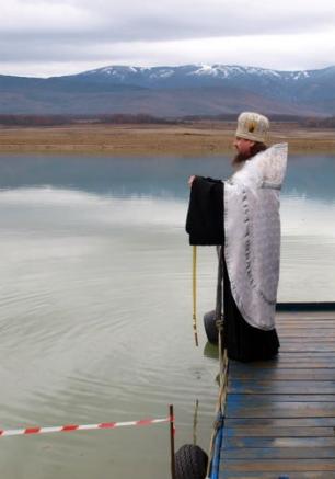 Освящение Чернореченского водохранилища 19 января 2014