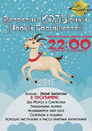 Новогодняя вечеринка в Клевер Temple Bar 31 декабря 2014