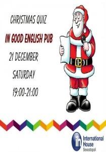 Christmas Quiz в GOOD English Pub 21 декабря 2013