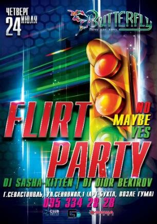 Вечеринка «Флирт-пати» в ночном клубе Butterfly 24 июля 2014