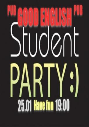 День студента в GOOD English Pub 25 января 2014