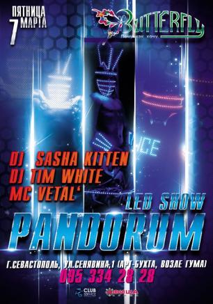 Led Show Pandorum в ночном клубе Butterfly 7 марта 2014 