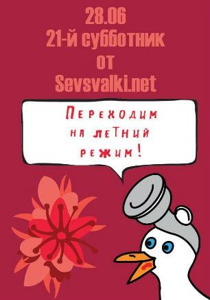 Субботник на территории Южного оградительного мола от Sevsvalki.net 28 июня 2014