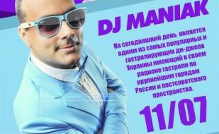 Dj Maniak в MoJo beach club 11 июля 2014
