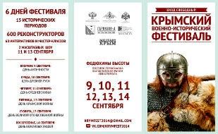 «Крымский военно-исторический фестиваль». Программа