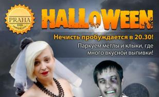 Halloween в пивном доме Praha Nová 31 октября 2014