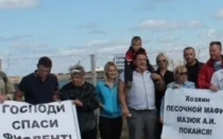 Общегородской митинг, направленный против добычи песка ООО «Суэста»