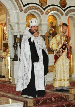 Божественная литургия во Владимирском соборе 19 января 2014