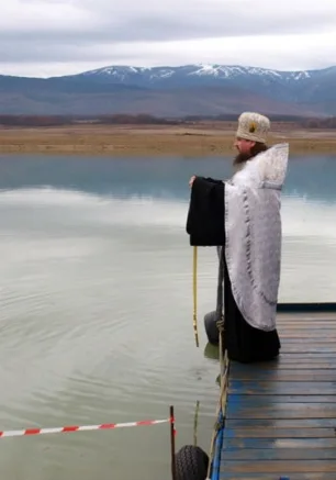 Освящение Чернореченского водохранилища 19 января 2014