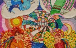Выставка ко Дню Соборности Украины во Дворце детского и юношеского творчества. Открытие