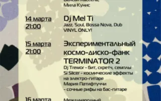 Экспериментальный космо-диско-фанк «Terminator — 2» в Café bar МОМО 15 марта 2014