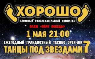 Techno Open Air «Танцы под звёздами» в ПРК «Хорошо»