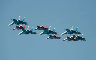 Воздушный парад в Севастополе 9 мая 2014