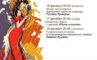 Аrt-вечер в Mozart Laung cafe ​16-18 декабря 2014