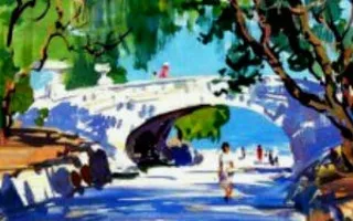 Выставка художника ​Владимира Ольхова в театре Луначарского. Открытие