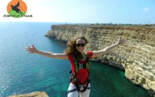 Jump & Fly: прыжки с верёвкой над морем на мысе Фиолент