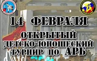 Открытый детско-юношеский турнир по АРБ